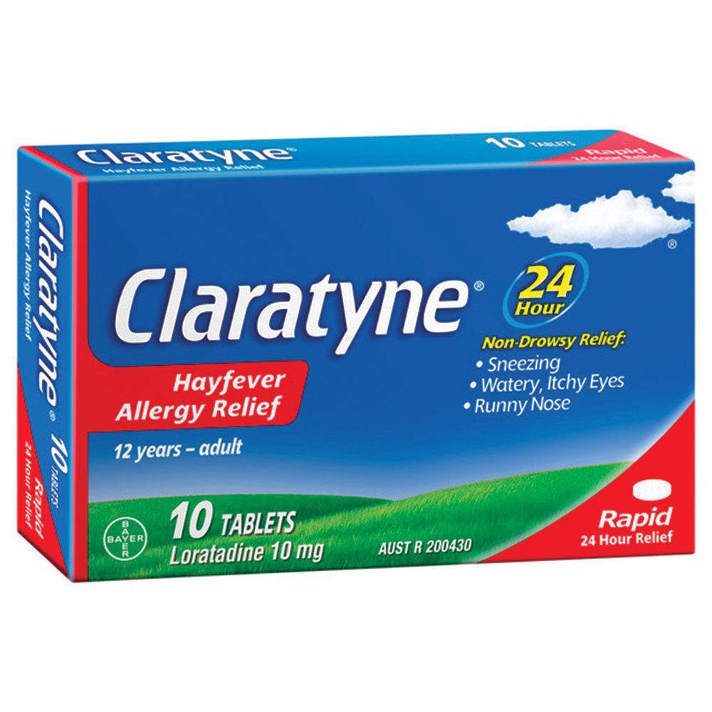 Claratyne Hayfever and Allergy Relief - 10mg 10/30/60 Tablets