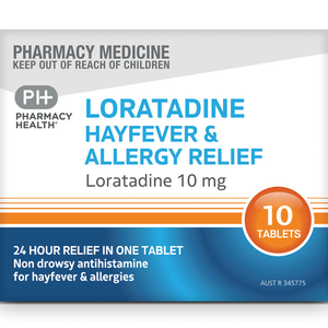 Pharmacy Health Loratadine Hayfever & Allergy Relief - 10mg 10/50/100 Tablets