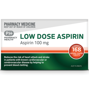 Pharmacy Health Low Dose Aspirin - 100mg 84/168 Tablets