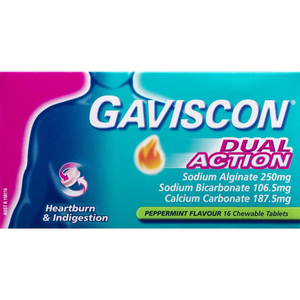 Gaviscon Dual Action Chewable Tablets - 16/48 Tablets