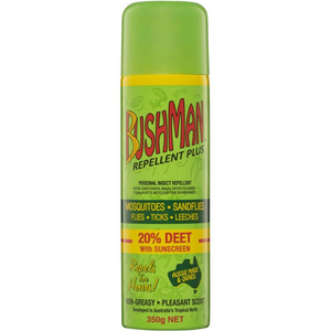 Bushman Plus 20% Deet Insect Repellent Aerosol - 150/350 grams