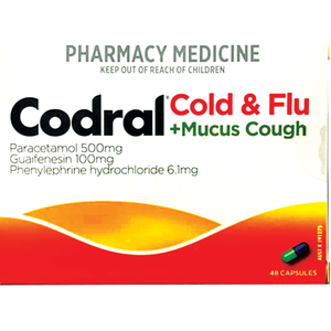 Codral Cold & Flu + Mucus Cough - 24/48 Capsules