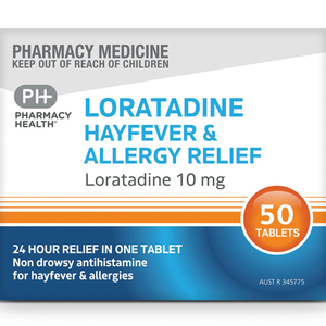 Pharmacy Health Loratadine Hayfever & Allergy Relief - 10mg 10/50/100 Tablets