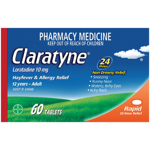 Claratyne Hayfever and Allergy Relief - 10mg 10/30/60 Tablets