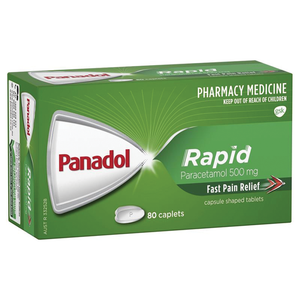 Panadol Rapid Paracetamol Pain Relief - 40/80 Caplets 500mg