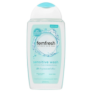 Femfresh Wash - 250mL Sensitive/Deodorising/Soothing Feminine Wash