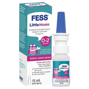 Fess Little Noses Saline Nose Spray - 15mL Single Spray/ Spray + Aspirator