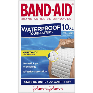 Band-Aid Waterproof Tough Strips Extra Large - 10/20 Strips